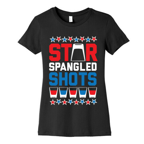 Star Spangled Shots Womens T-Shirt