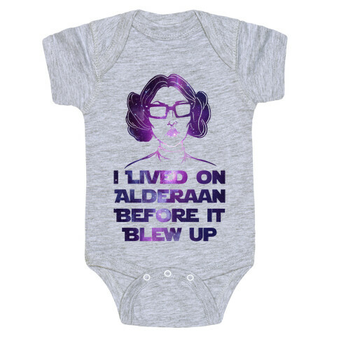 Hipster Leia Baby One-Piece