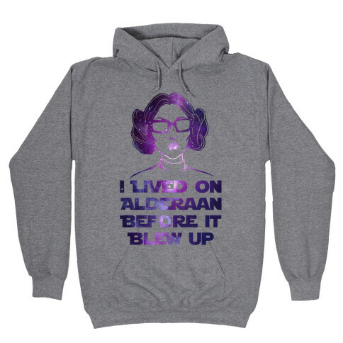 Hipster Leia Hooded Sweatshirt