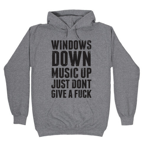 Windows Down, Music Up Hooded Sweatshirt