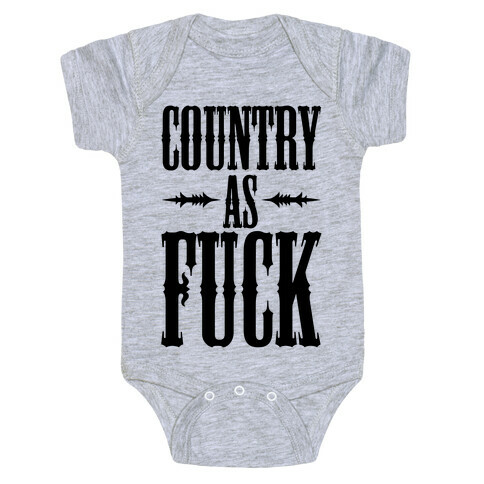 Country As F*** Baby One-Piece