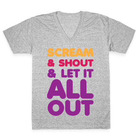 Scream & Shout V-Neck Tee Shirt