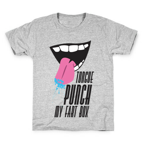 Tongue Punch My Fart Box Kids T-Shirt