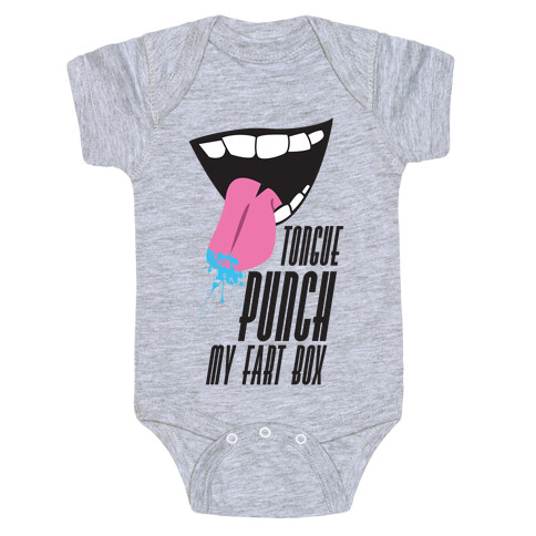 Tongue Punch My Fart Box Baby One-Piece
