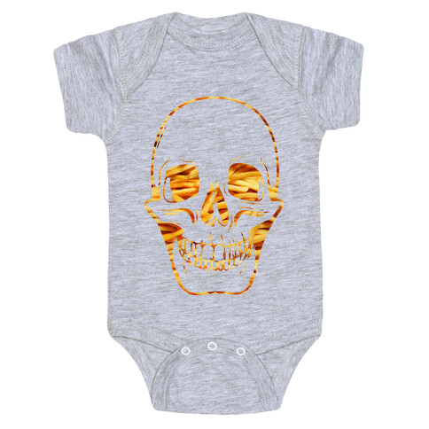 French Fry Skull Baby One-Piece