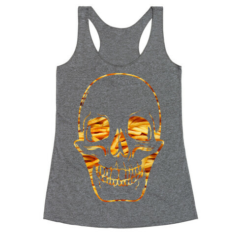 French Fry Skull Racerback Tank Top