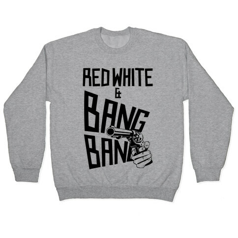 Red White and Bang Bang Pullover