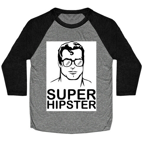 Super Hipster Baseball Tee