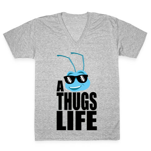 A Thugs Life V-Neck Tee Shirt