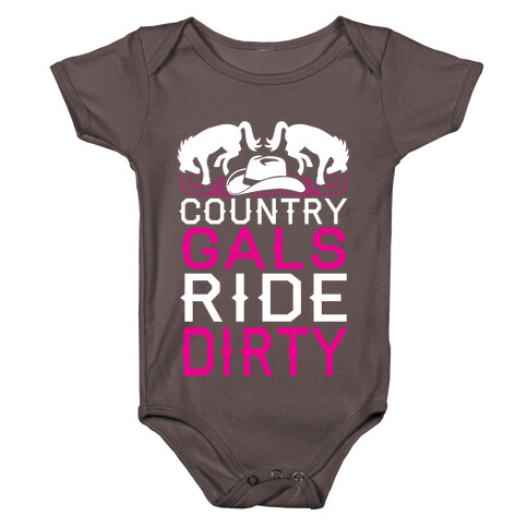 Country Gals Ride Dirty Baby One-Piece