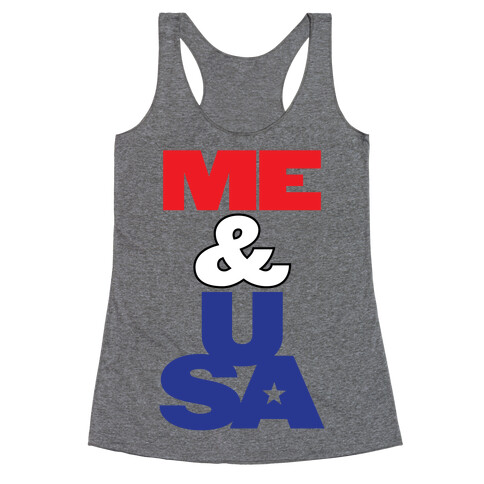 Me & USA Racerback Tank Top