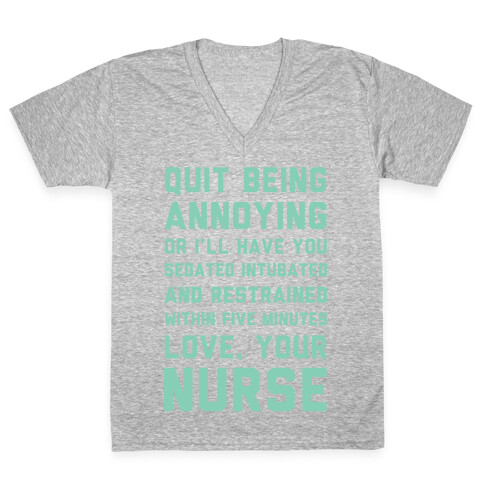 Love Your Nurse V-Neck Tee Shirt