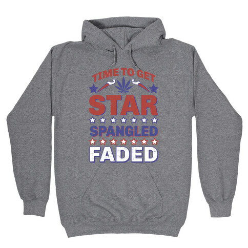 Star Spangled Faded Hooded Sweatshirt