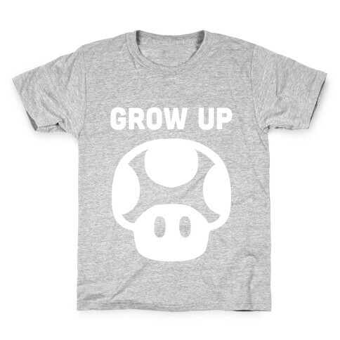 Red Mushroom (Grow Up) Kids T-Shirt