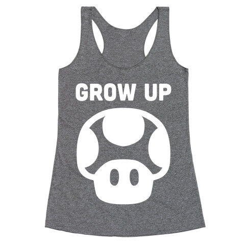 Red Mushroom (Grow Up) Racerback Tank Top