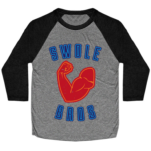 Swole Bros Red Baseball Tee