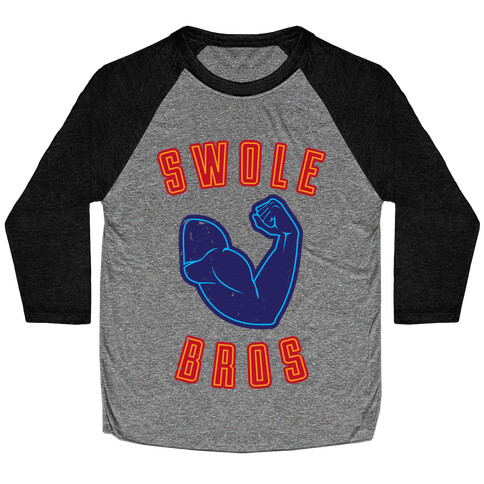 Swole Bros Blue Baseball Tee