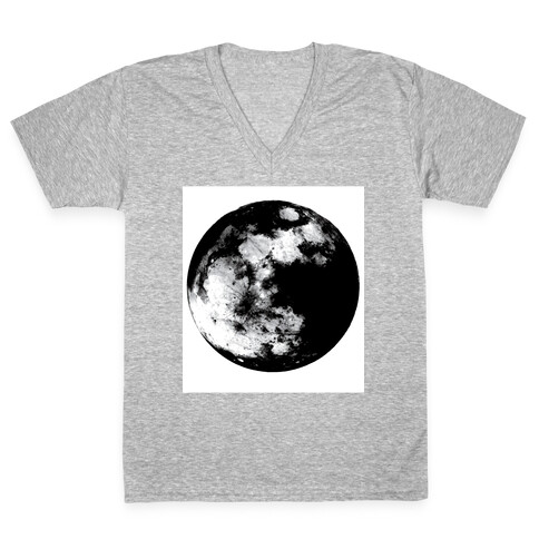 Inverted Moon V-Neck Tee Shirt