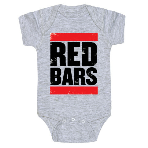 Red Bars Baby One-Piece
