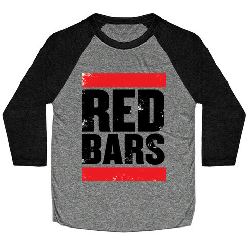 Red Bars Baseball Tee