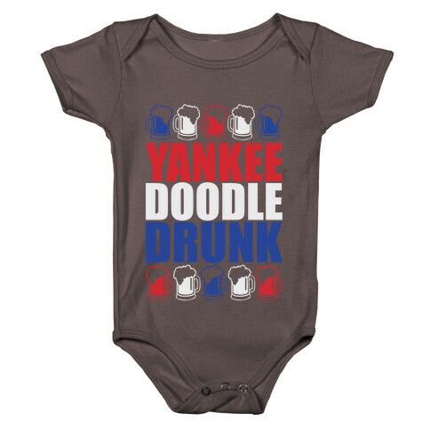 Yankee Doodle Drunk Baby One-Piece