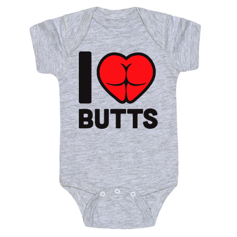 I Heart Butts Baby One-Piece