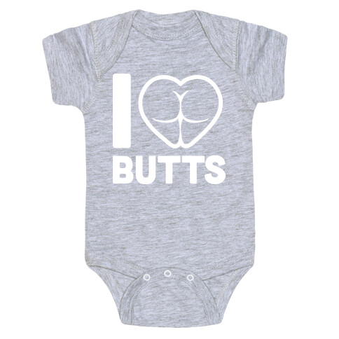 I Heart Butts Baby One-Piece