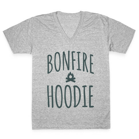 Bonfire Hoodie V-Neck Tee Shirt
