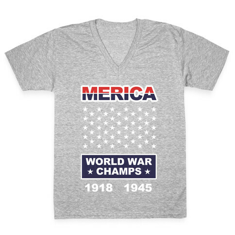 World War Champs V-Neck Tee Shirt