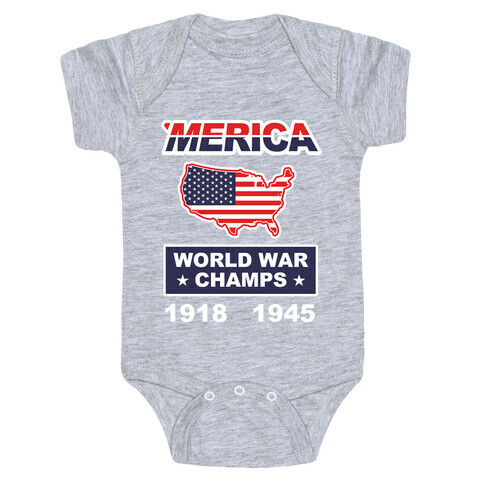 Merica World War Champs Baby One-Piece