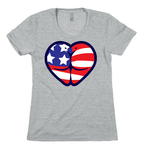 Red White and Booty  Womens T-Shirt