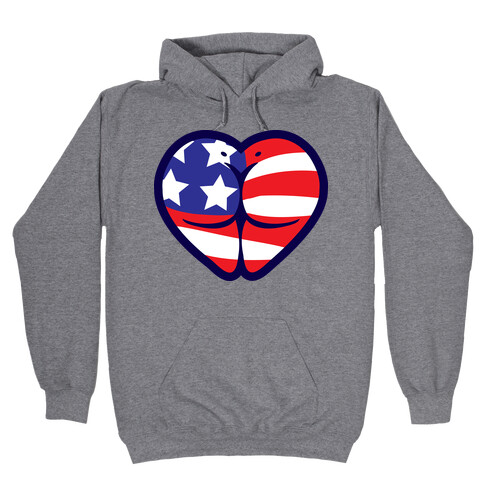 Red White and Booty  Hooded Sweatshirt