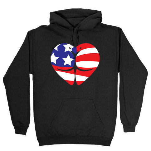 Red White and Booty Hooded Sweatshirt