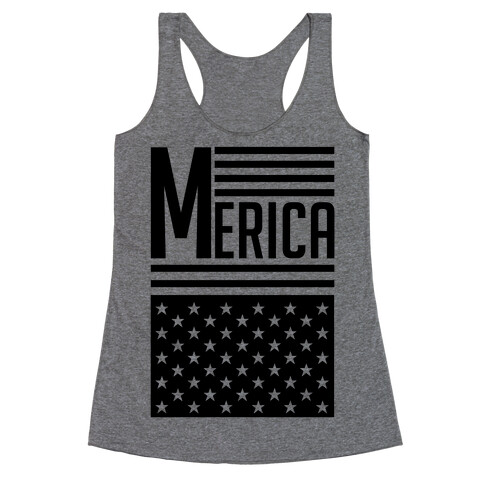 Merican Flag Racerback Tank Top