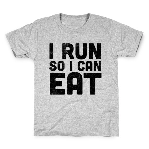 I Run So I Can Eat Kids T-Shirt