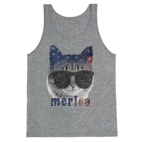 Merica Cat Tank Top