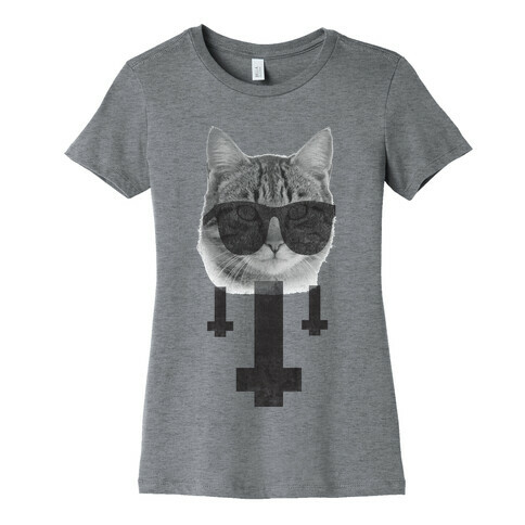 Satan Cat Womens T-Shirt