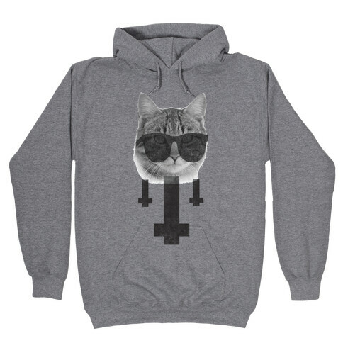 Satan Cat Hooded Sweatshirt