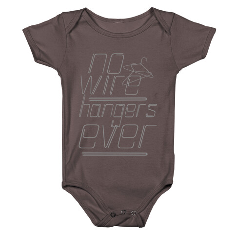 No More Wire Hangers Baby One-Piece