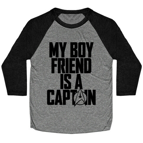 My Boyfriend Is A Captain Baseball Tee