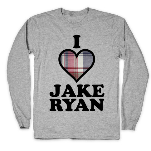 I Love Jake Ryan Long Sleeve T-Shirt