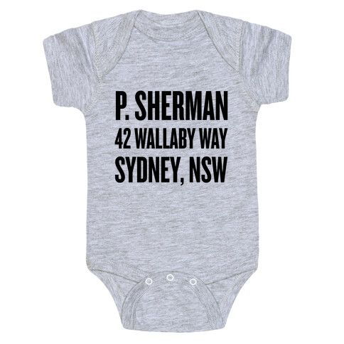 P. Sherman 42 Wallaby Way Sydney Baby One-Piece