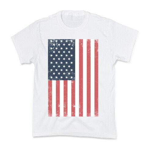 American Flag Distressed Kids T-Shirt