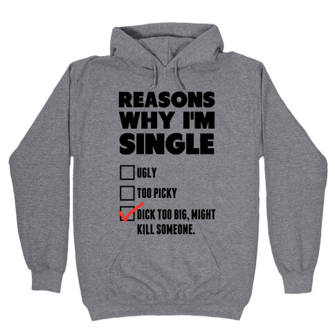 Why I'm Single Hooded Sweatshirt