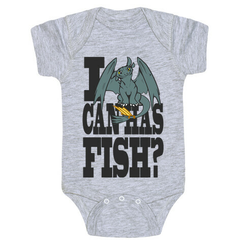 I Can Has Fish? Baby One-Piece