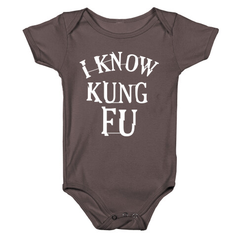 I Know Kung Fu Baby One-Piece