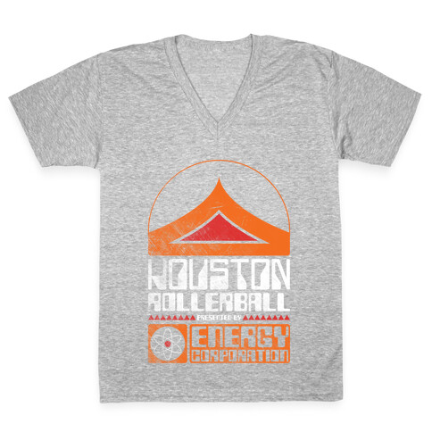 Houston Rollerball Team V-Neck Tee Shirt