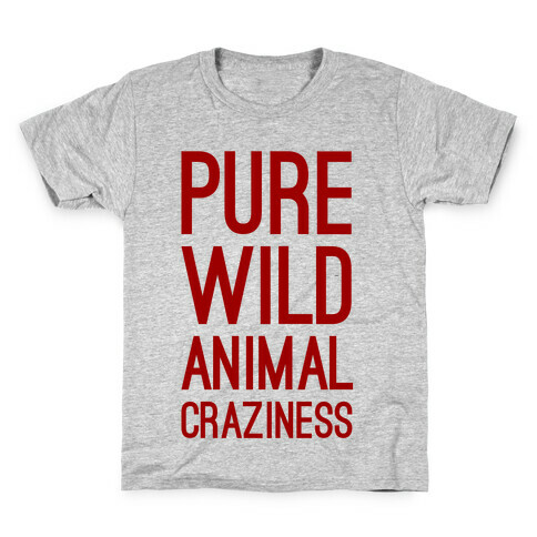 Pure Wild Animal Craziness Kids T-Shirt