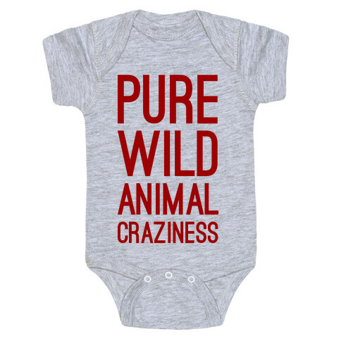 Pure Wild Animal Craziness Baby One-Piece