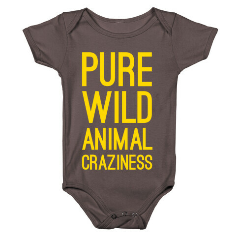 Pure Wild Animal Craziness Baby One-Piece